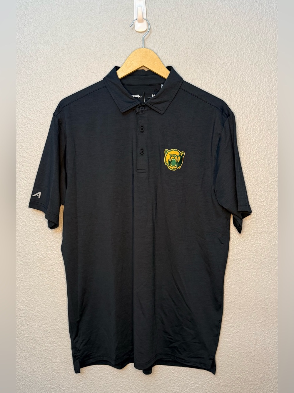 Antigua | Baylor Bears Performance Polo | Heather Black | Size Medium